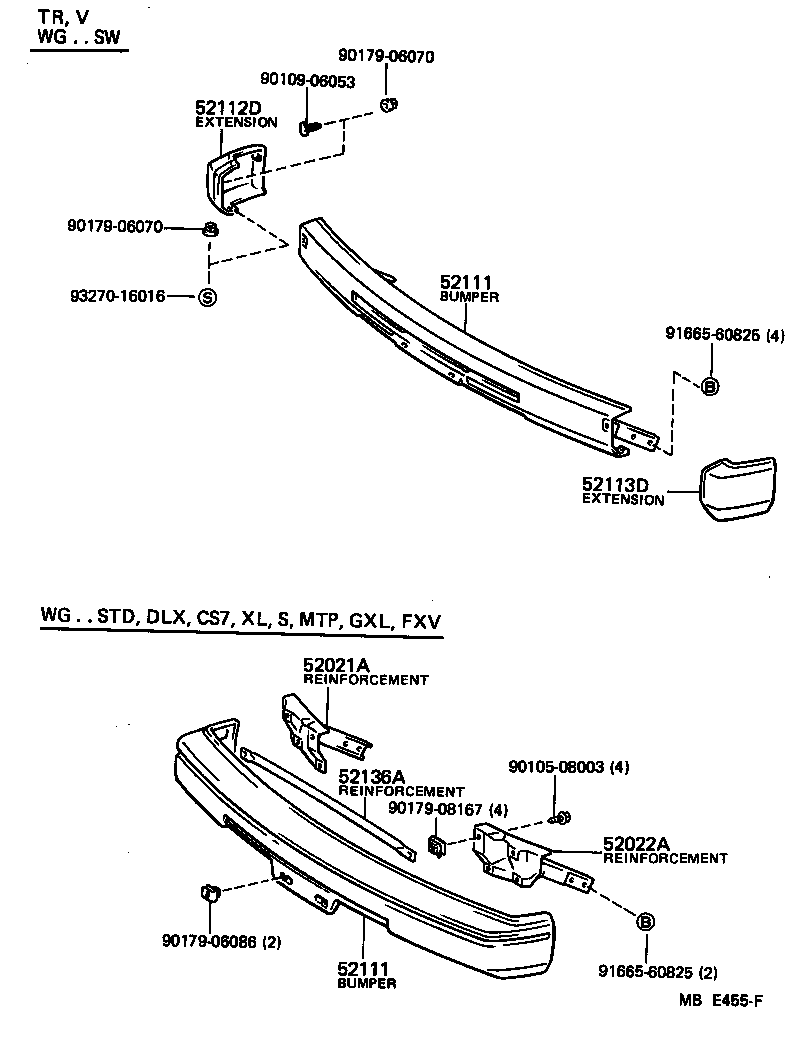  LITE TOWNACE TRUCK |  FRONT BUMPER BUMPER STAY
