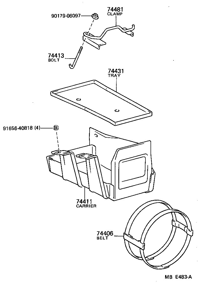  LITE TOWNACE TRUCK |  BATTERY CARRIER