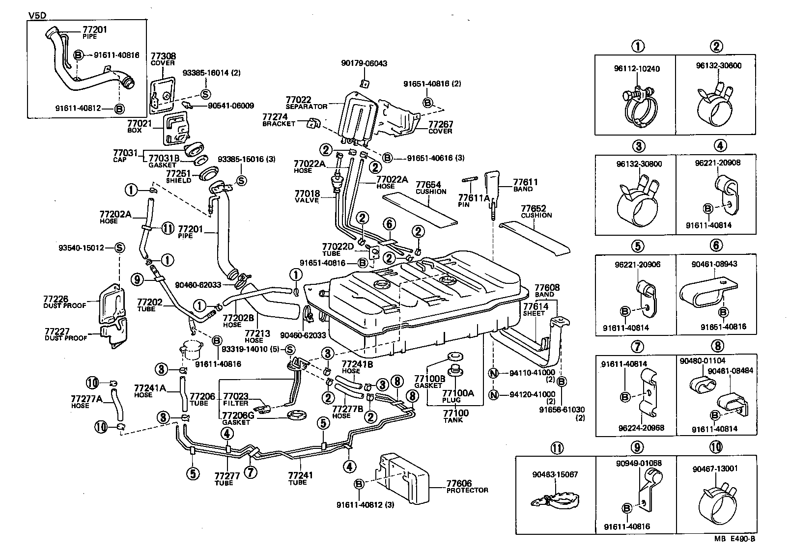  LITE TOWNACE TRUCK |  FUEL TANK TUBE
