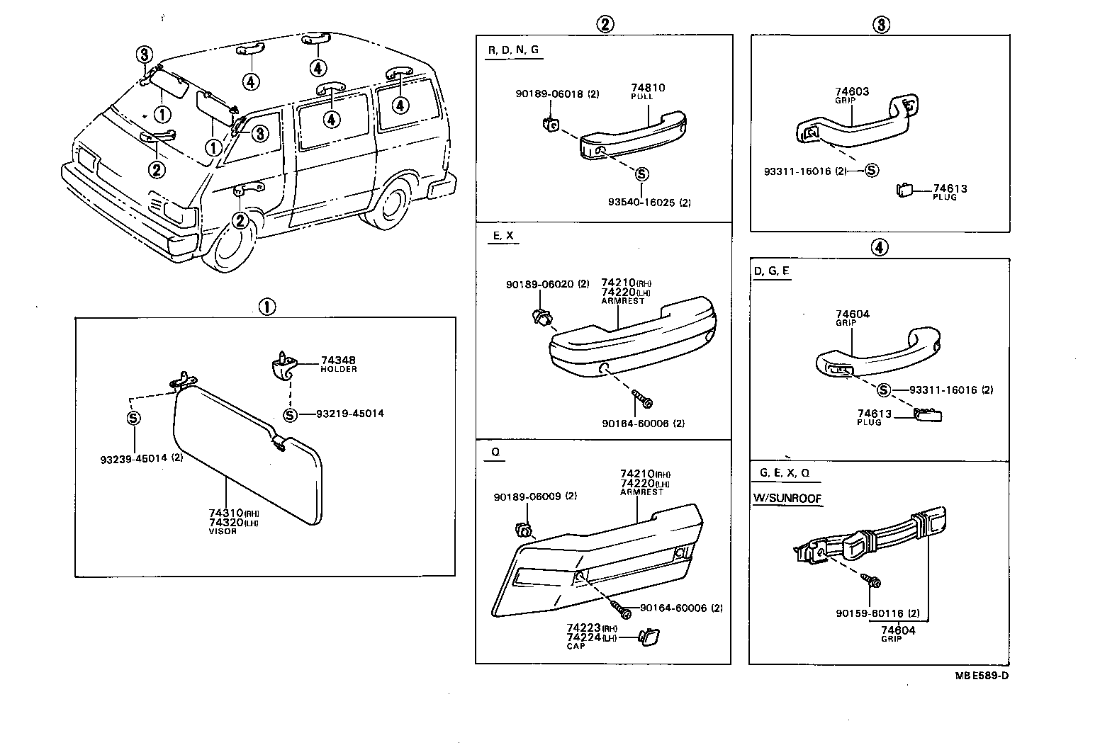  TOWN MASTERACE V WG |  ARMREST VISOR
