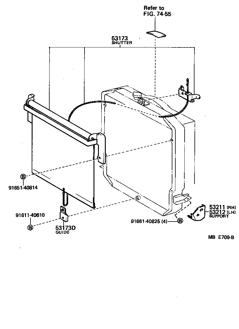  HIACE VAN WAGON |  RADIATOR SUPPORT WIND GUIDE
