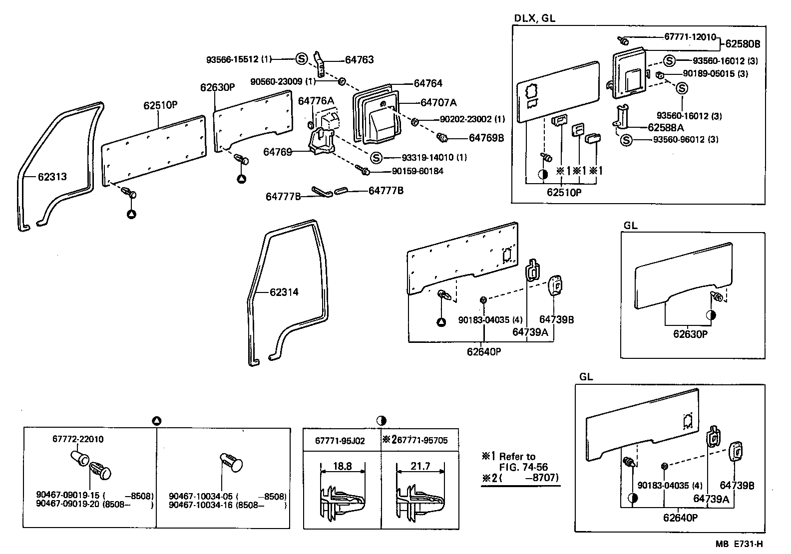  HIACE VAN WAGON |  INSIDE TRIM BOARD