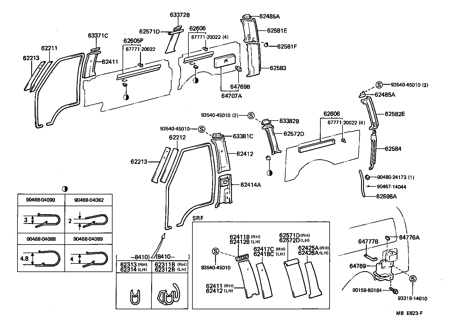  HIACE VAN WAGON |  INSIDE TRIM BOARD