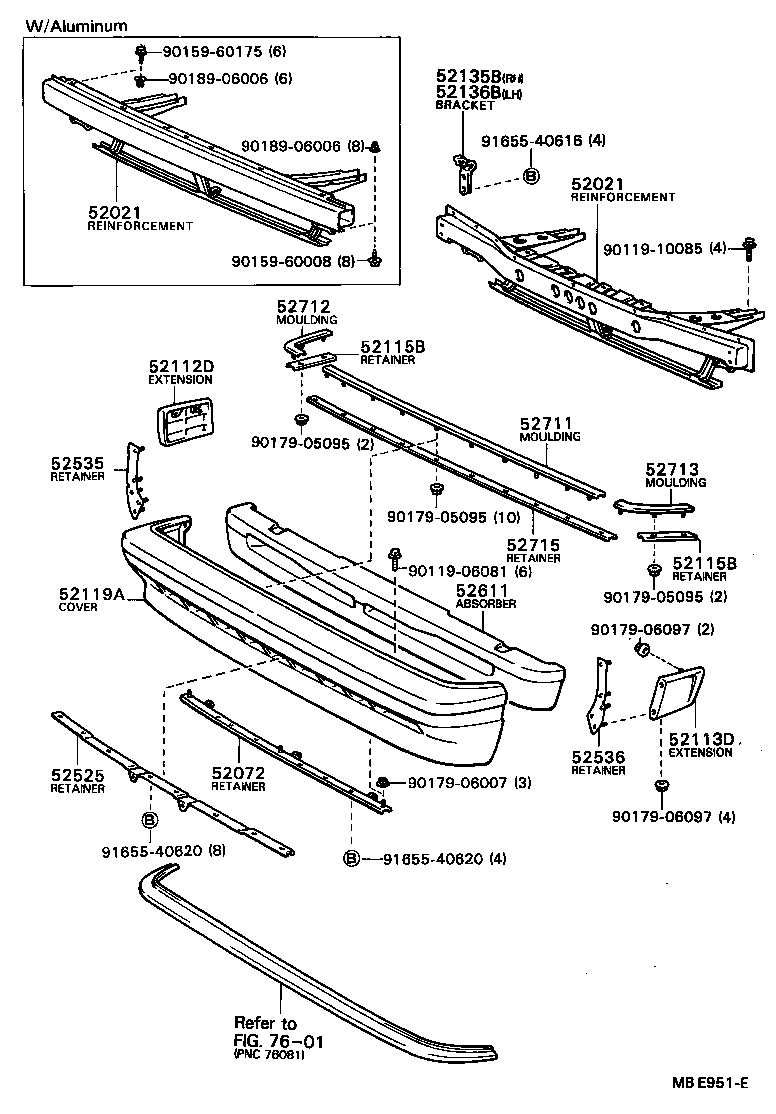  SOARER |  FRONT BUMPER BUMPER STAY