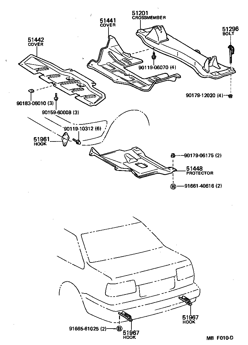  SPRINTER TRUENO |  SUSPENSION CROSSMEMBER UNDER COVER