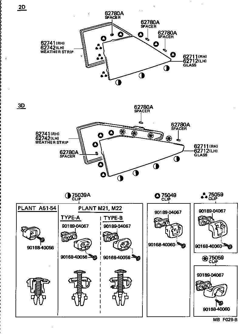  SPRINTER TRUENO |  QUARTER WINDOW