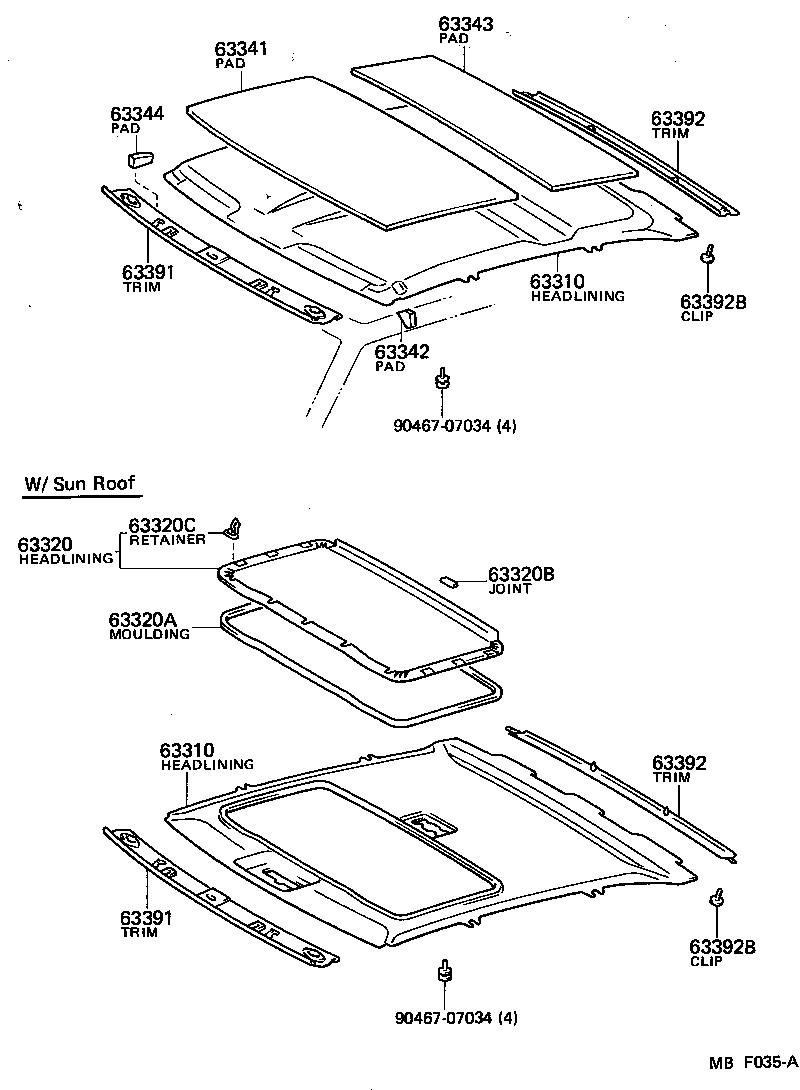  SPRINTER TRUENO |  ROOF HEADLINING SILENCER PAD