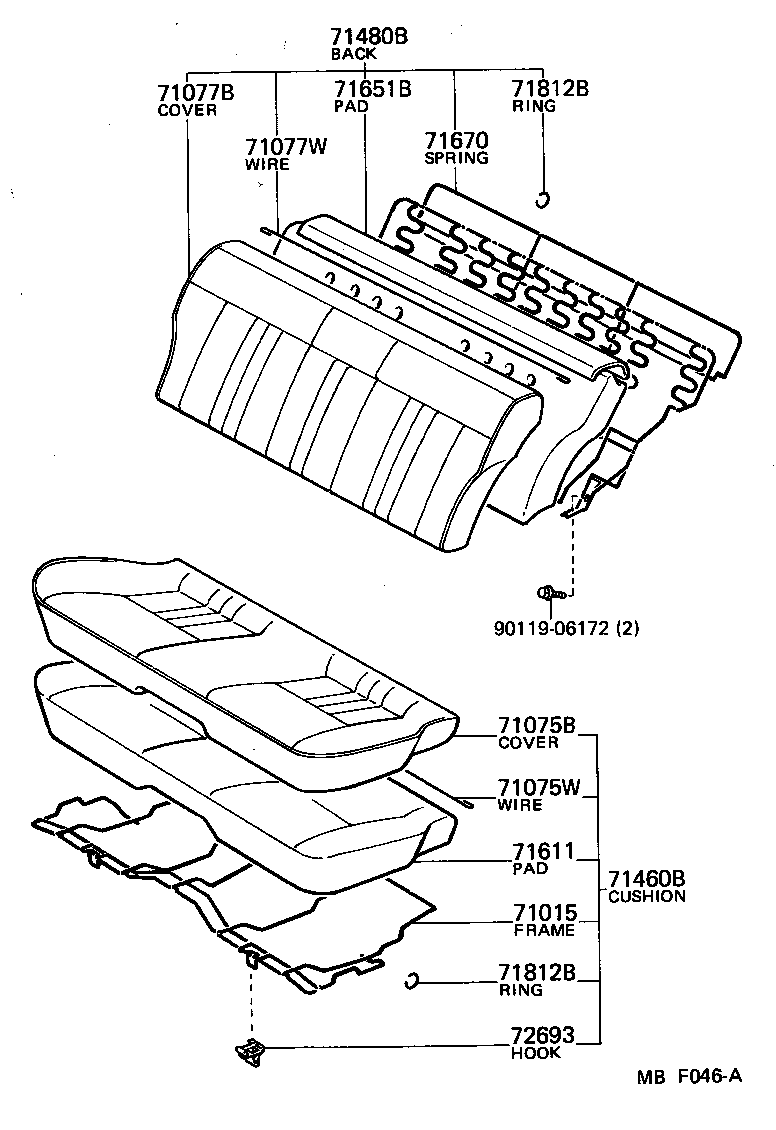  SPRINTER TRUENO |  REAR SEAT SEAT TRACK