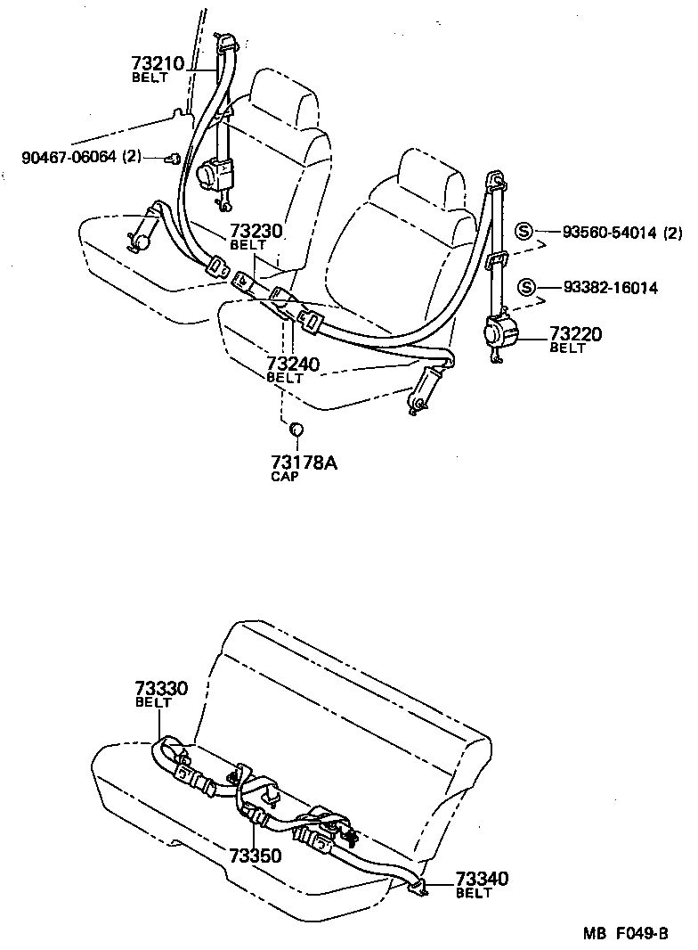  SPRINTER TRUENO |  SEAT BELT CHILD RESTRAINT SEAT