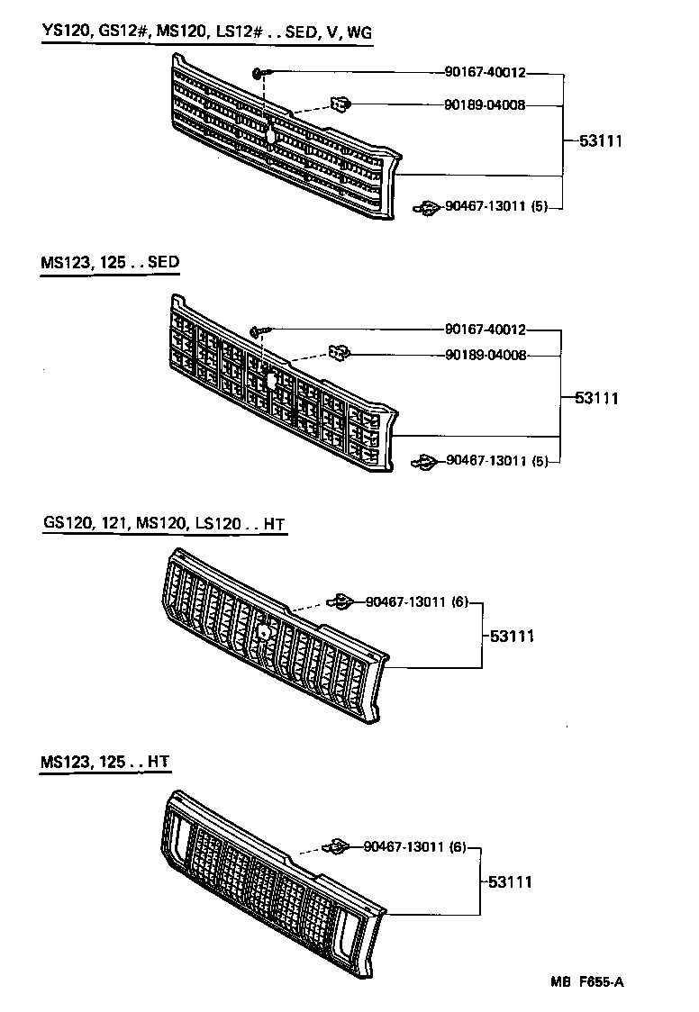  CROWN |  RADIATOR GRILLE