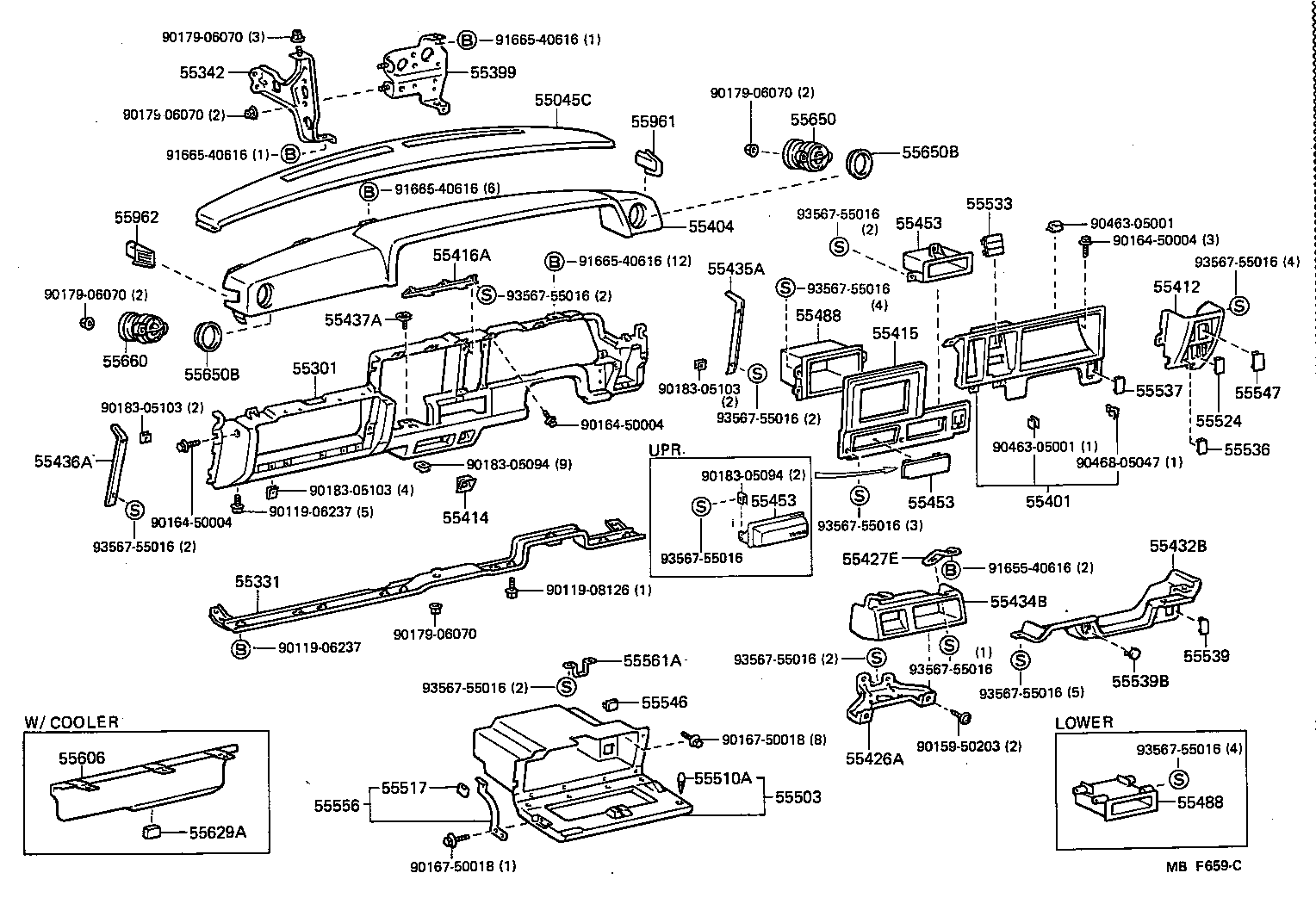  CROWN |  INSTRUMENT PANEL GLOVE COMPARTMENT