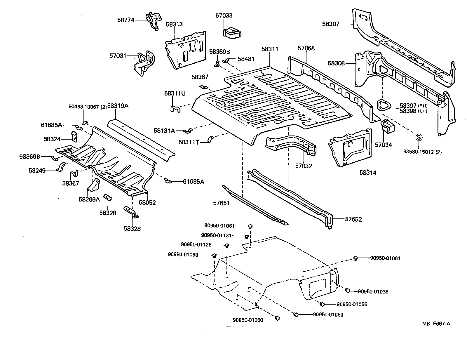  CROWN |  FLOOR PAN LOWER BACK PANEL