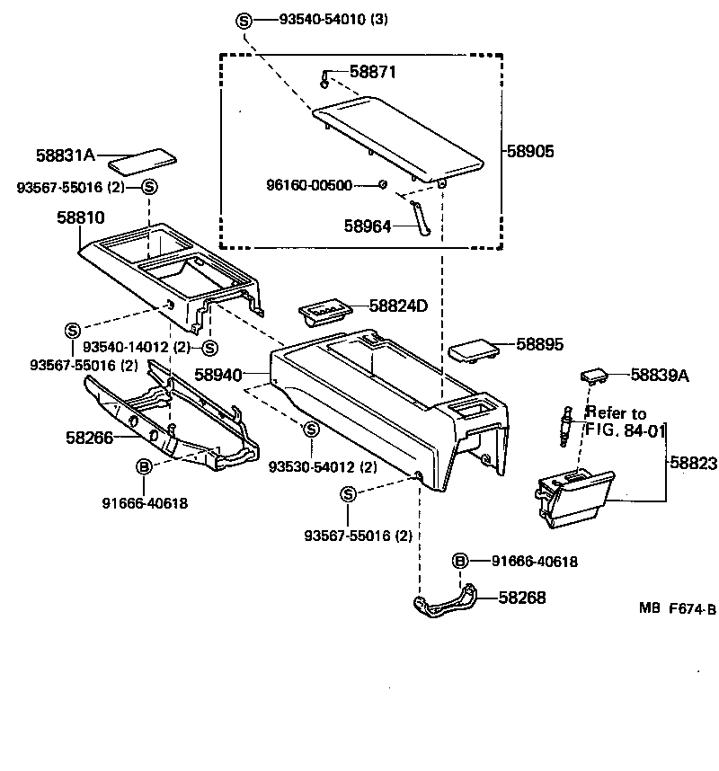  CROWN |  CONSOLE BOX BRACKET