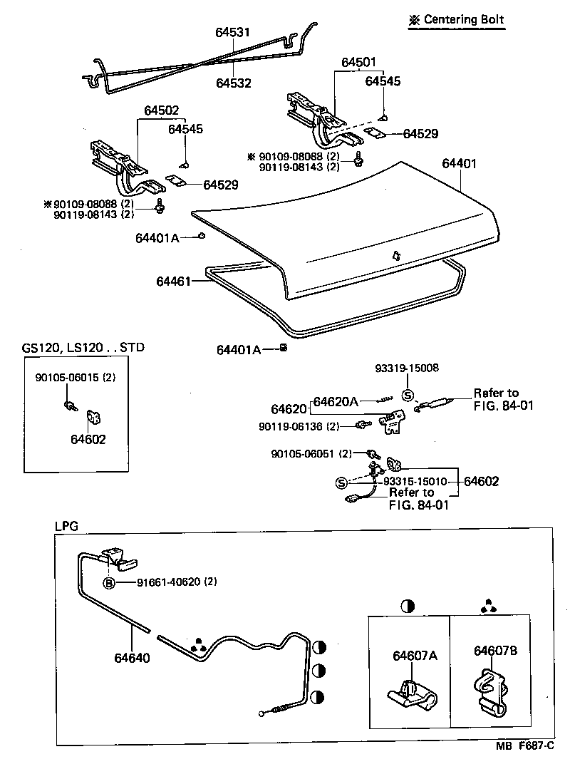  CROWN |  LUGGAGE COMPARTMENT DOOR LOCK