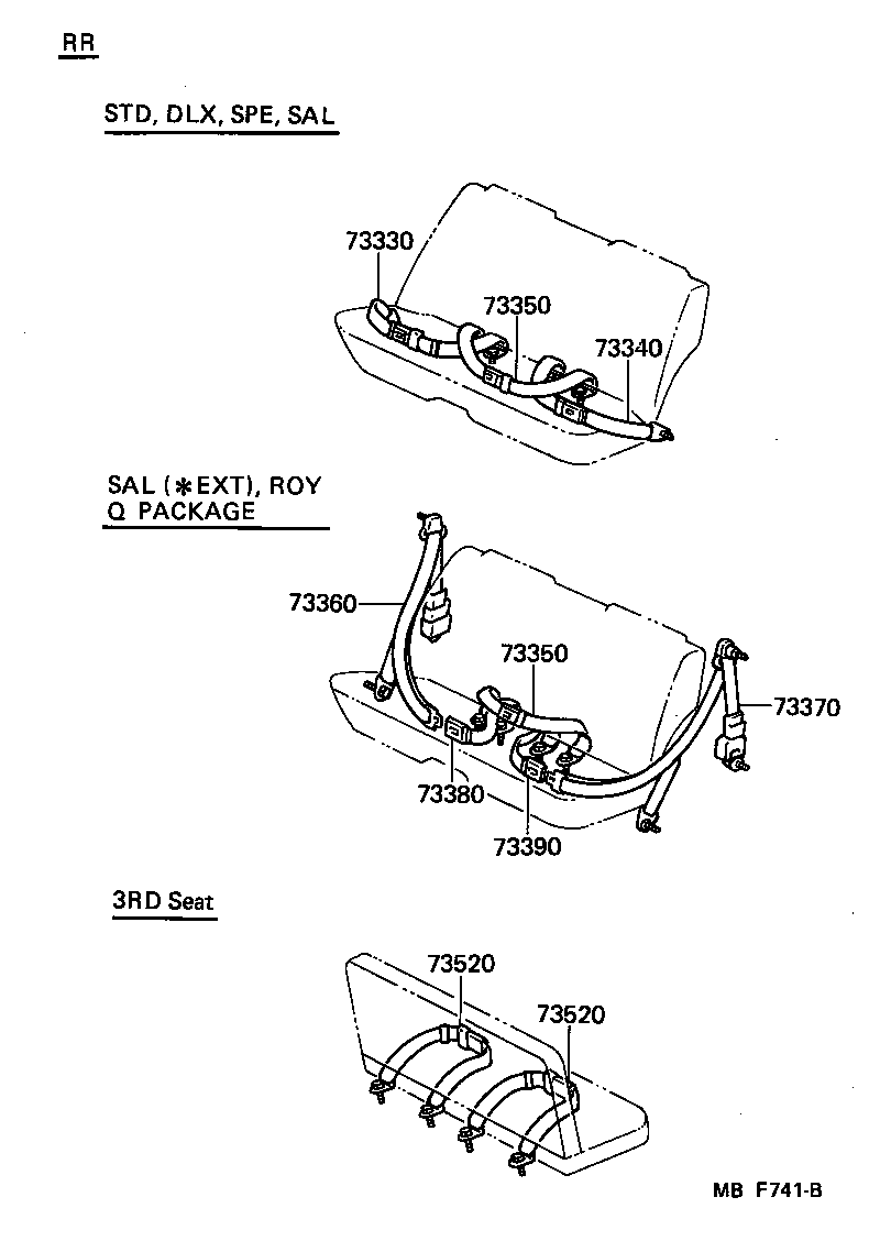  CROWN |  SEAT BELT CHILD RESTRAINT SEAT