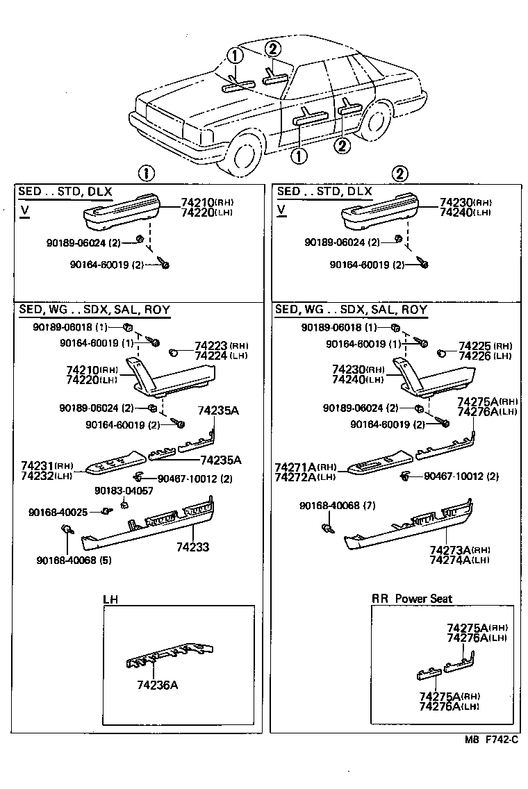  CROWN |  ARMREST VISOR
