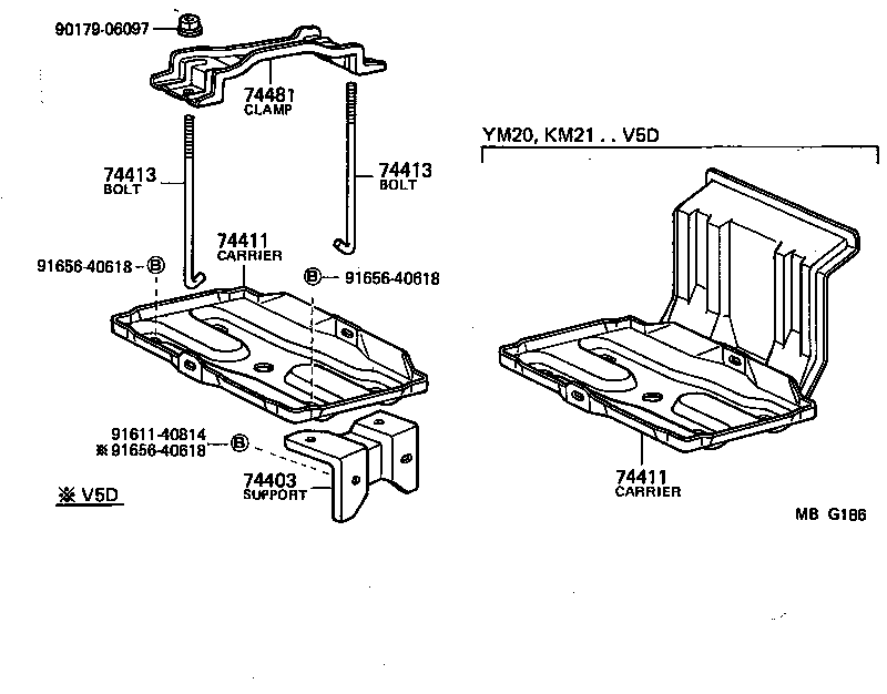  LITE TOWNACE TRUCK |  BATTERY CARRIER