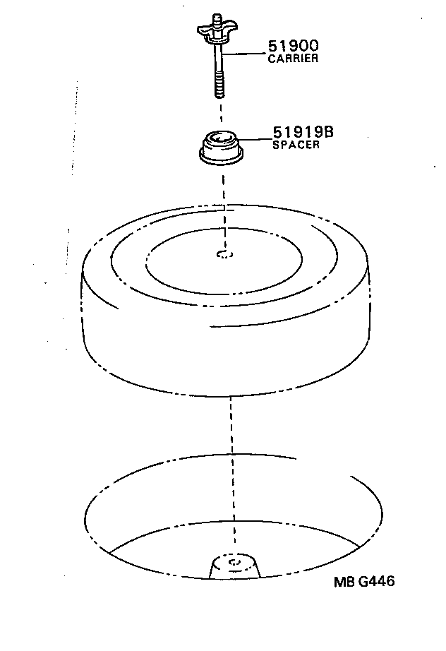  CARINA FF |  SPARE WHEEL CARRIER
