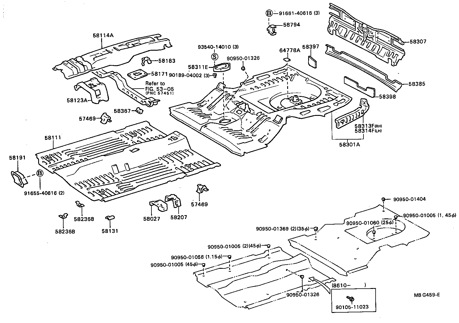 CARINA FF |  FLOOR PAN LOWER BACK PANEL