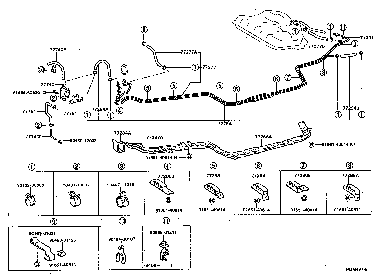  CARINA FF |  FUEL TANK TUBE