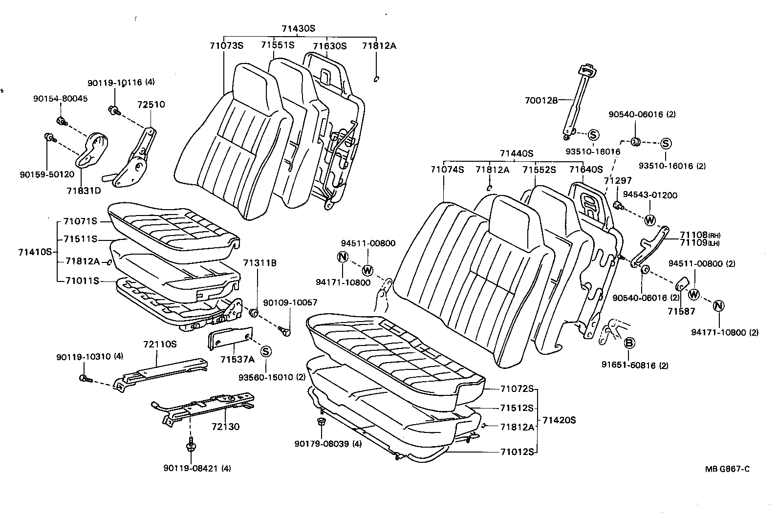  TOWN MASTERACE V WG |  SEAT SEAT TRACK