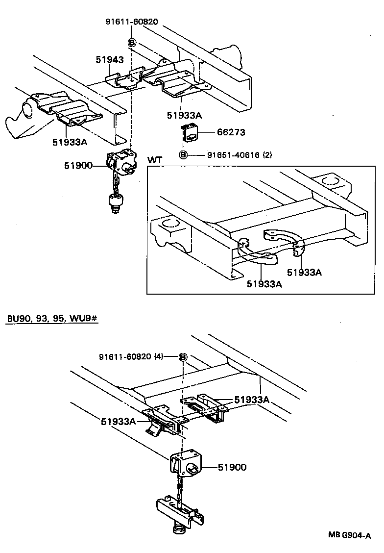  DYNA TOYOACE |  SPARE WHEEL CARRIER