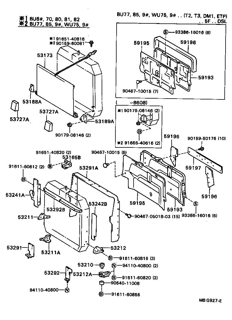  DYNA TOYOACE |  RADIATOR SUPPORT WIND GUIDE