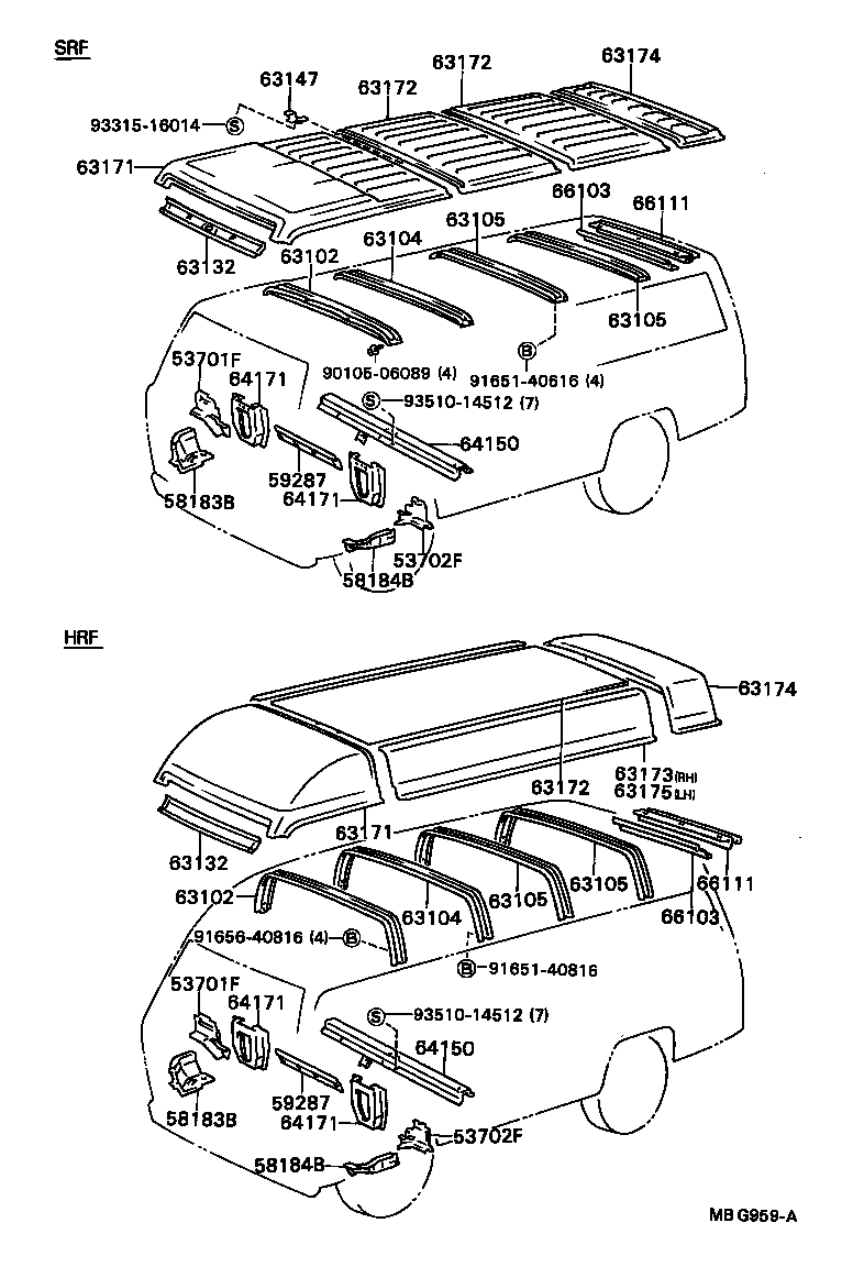  DYNA TOYOACE |  ROOF PANEL BACK PANEL
