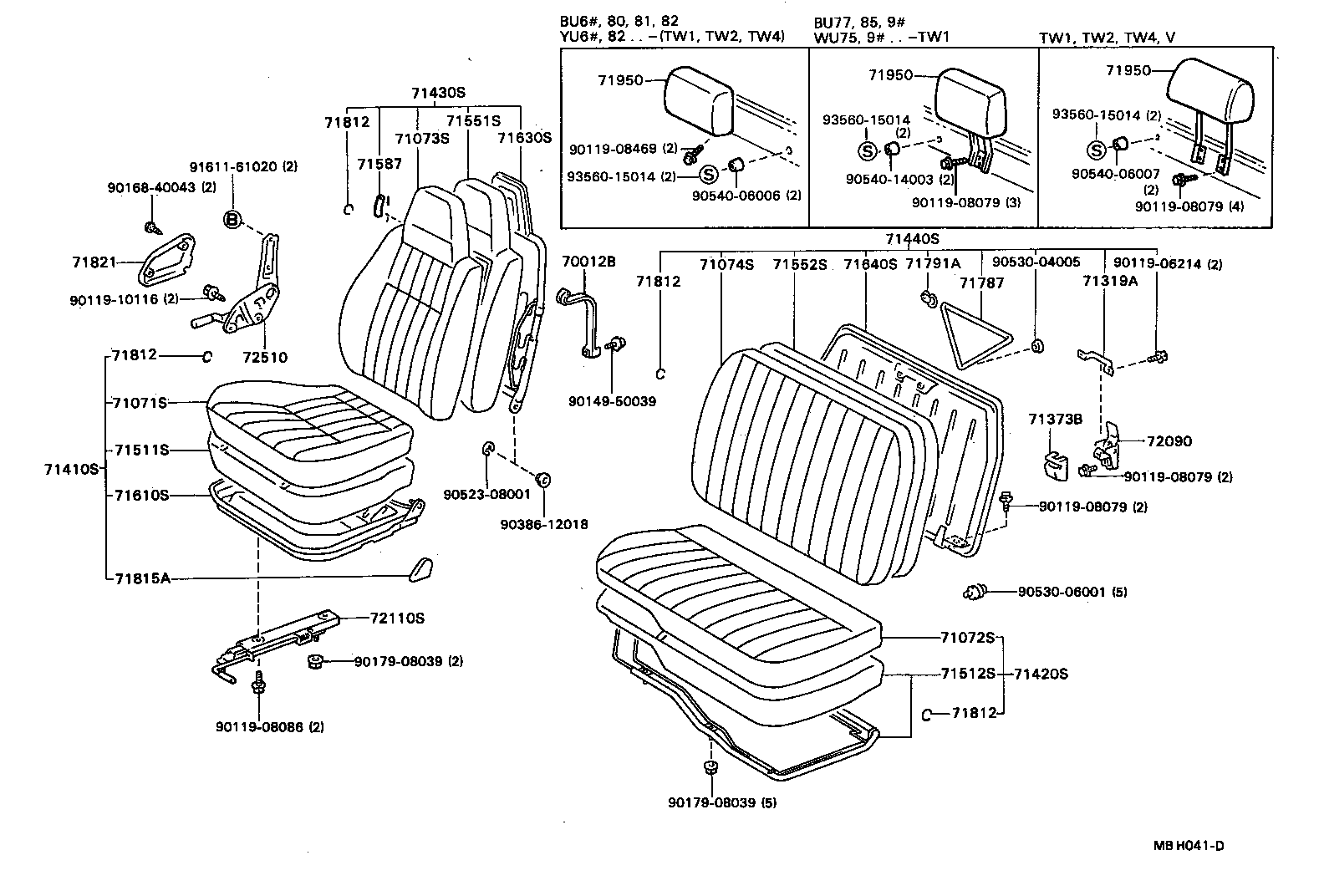  DYNA TOYOACE |  SEAT SEAT TRACK