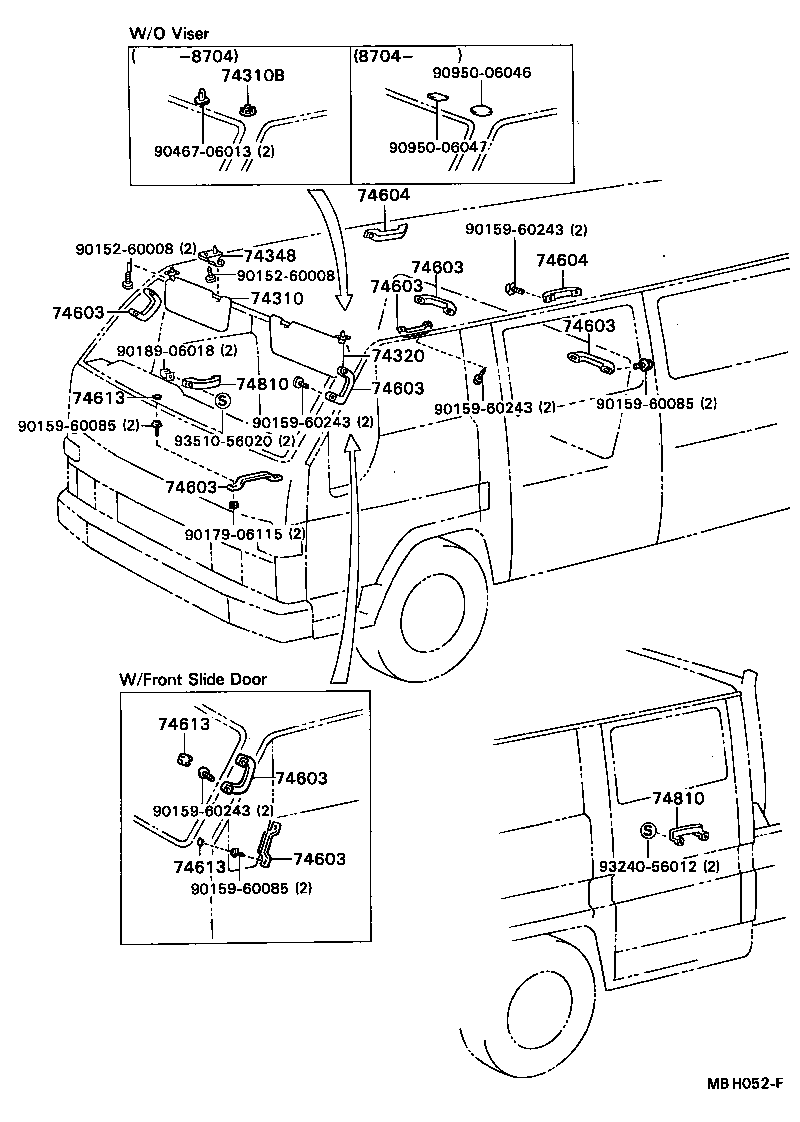  DYNA TOYOACE |  ARMREST VISOR