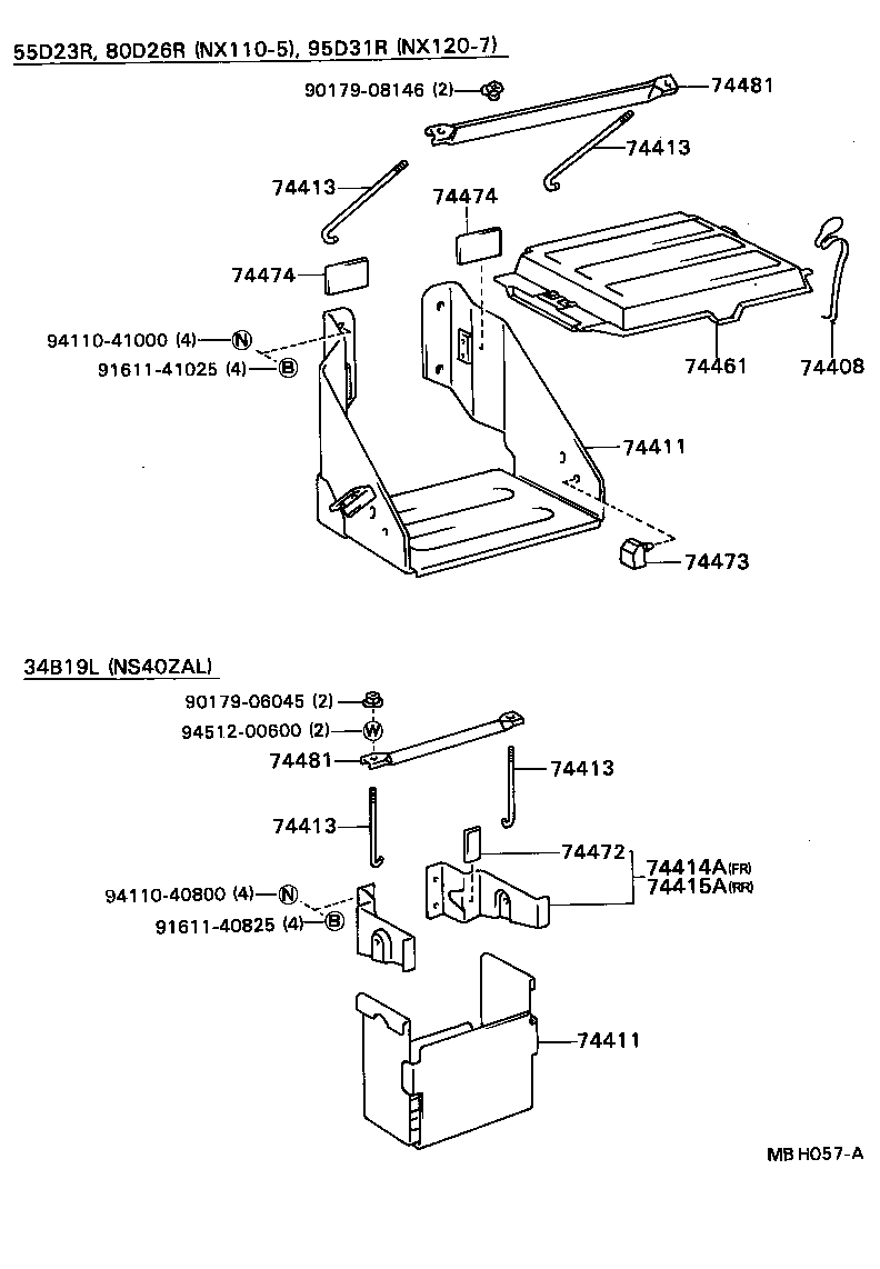  DYNA TOYOACE |  BATTERY CARRIER