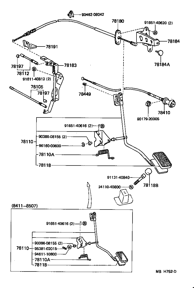  LAND CRUISER VAN |  ACCELERATOR LINK