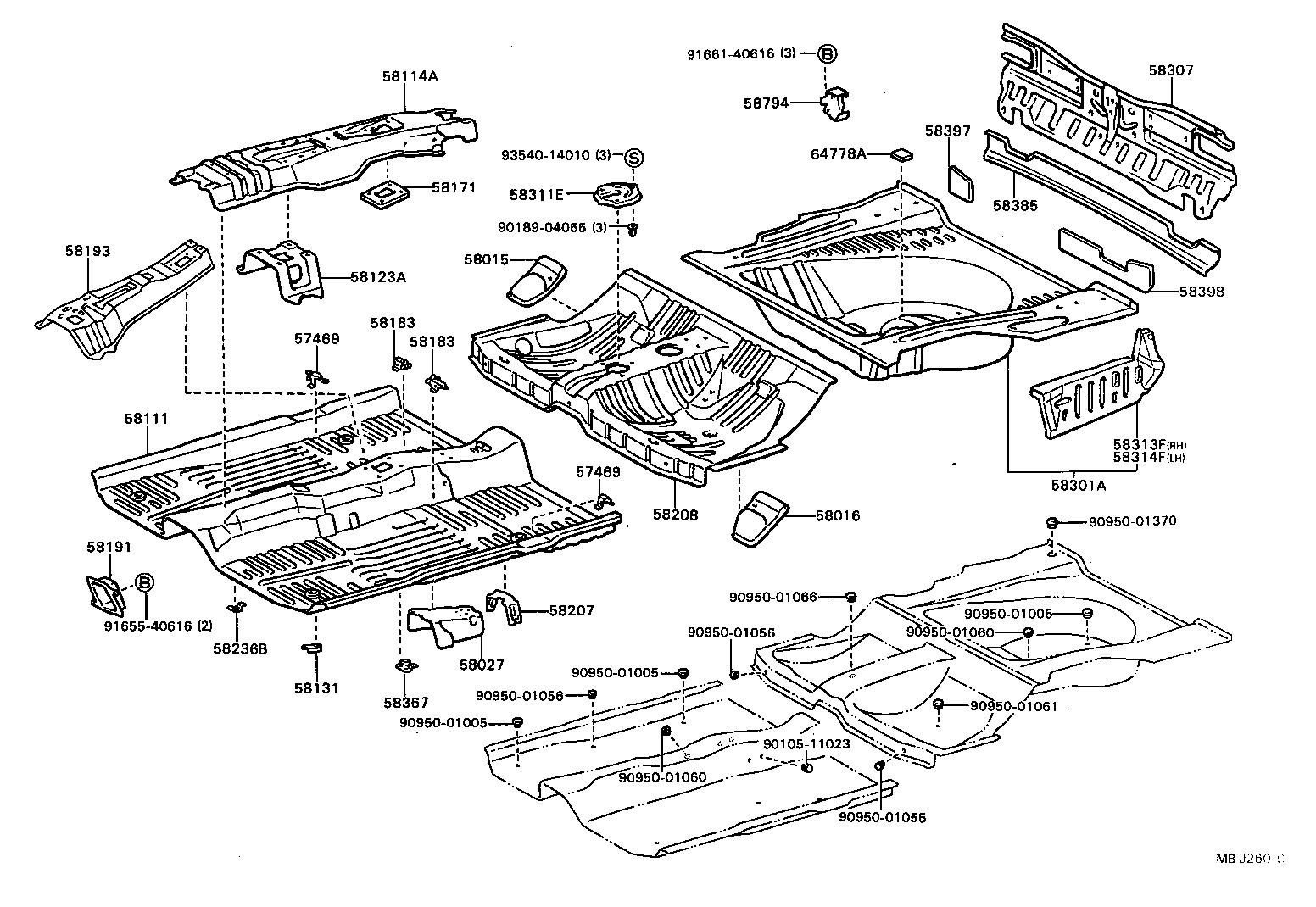  CARINA FF |  FLOOR PAN LOWER BACK PANEL