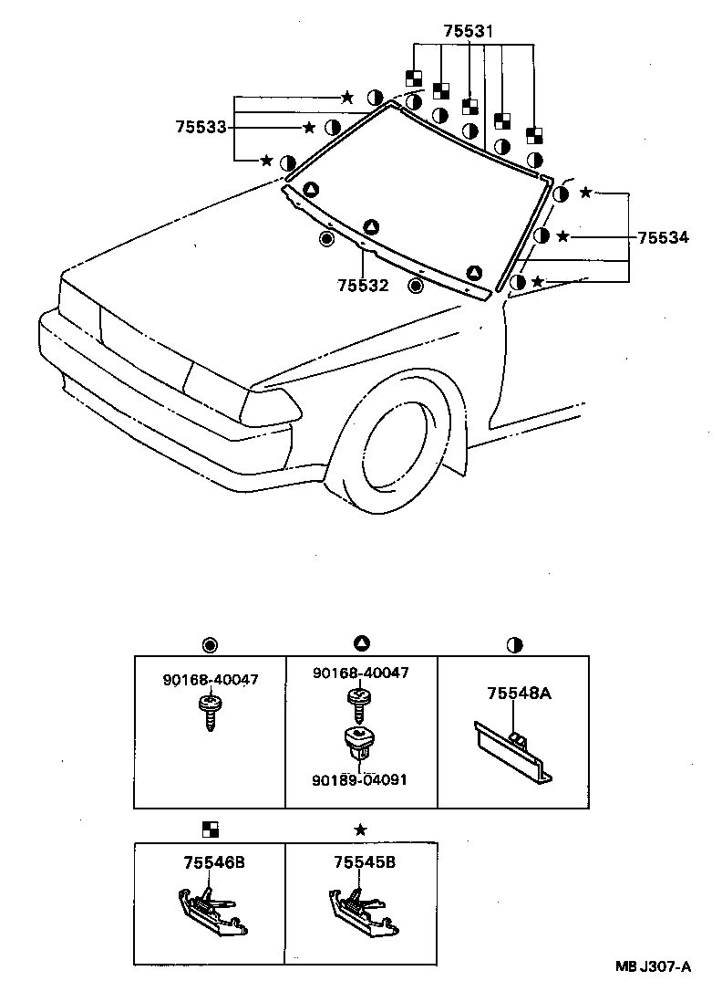  CARINA ED |  FRONT MOULDING