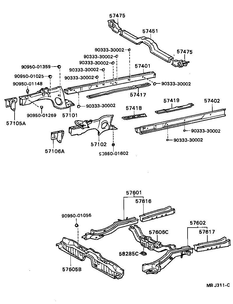  CELICA |  FLOOR SIDE MEMBER