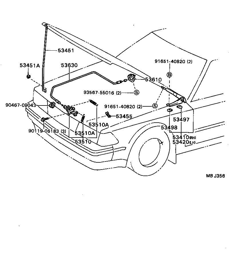  CARINA ED |  HOOD LOCK HINGE