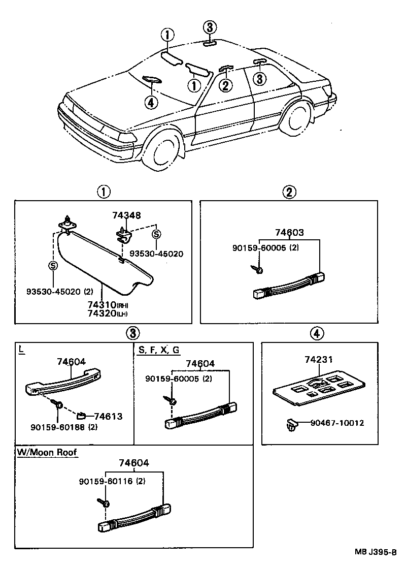  CARINA ED |  ARMREST VISOR