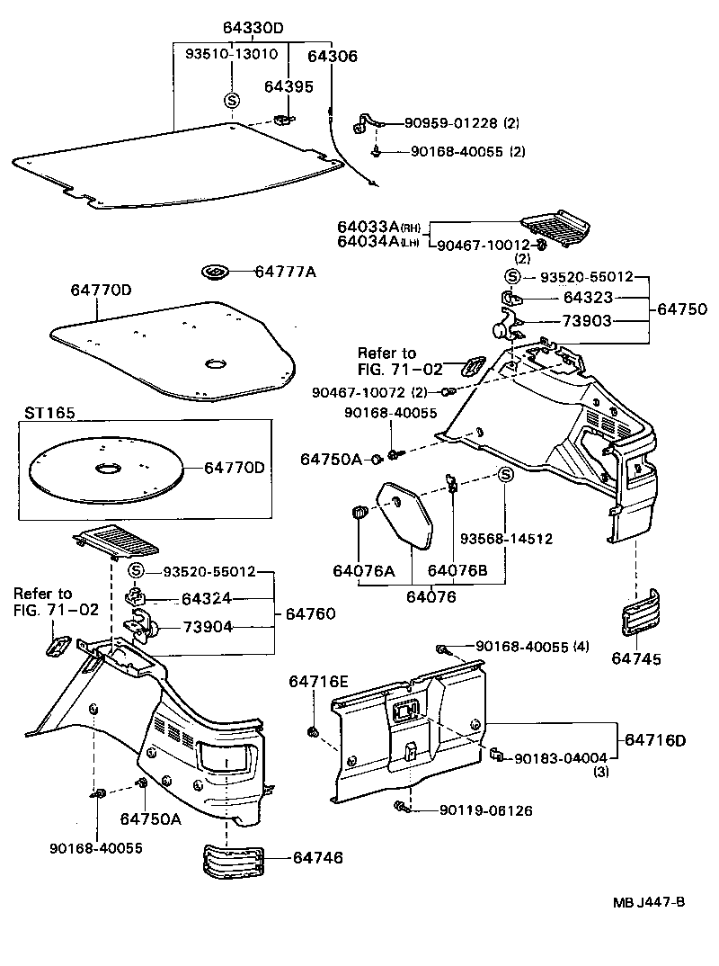  CELICA |  DECK BOARD DECK TRIM COVER