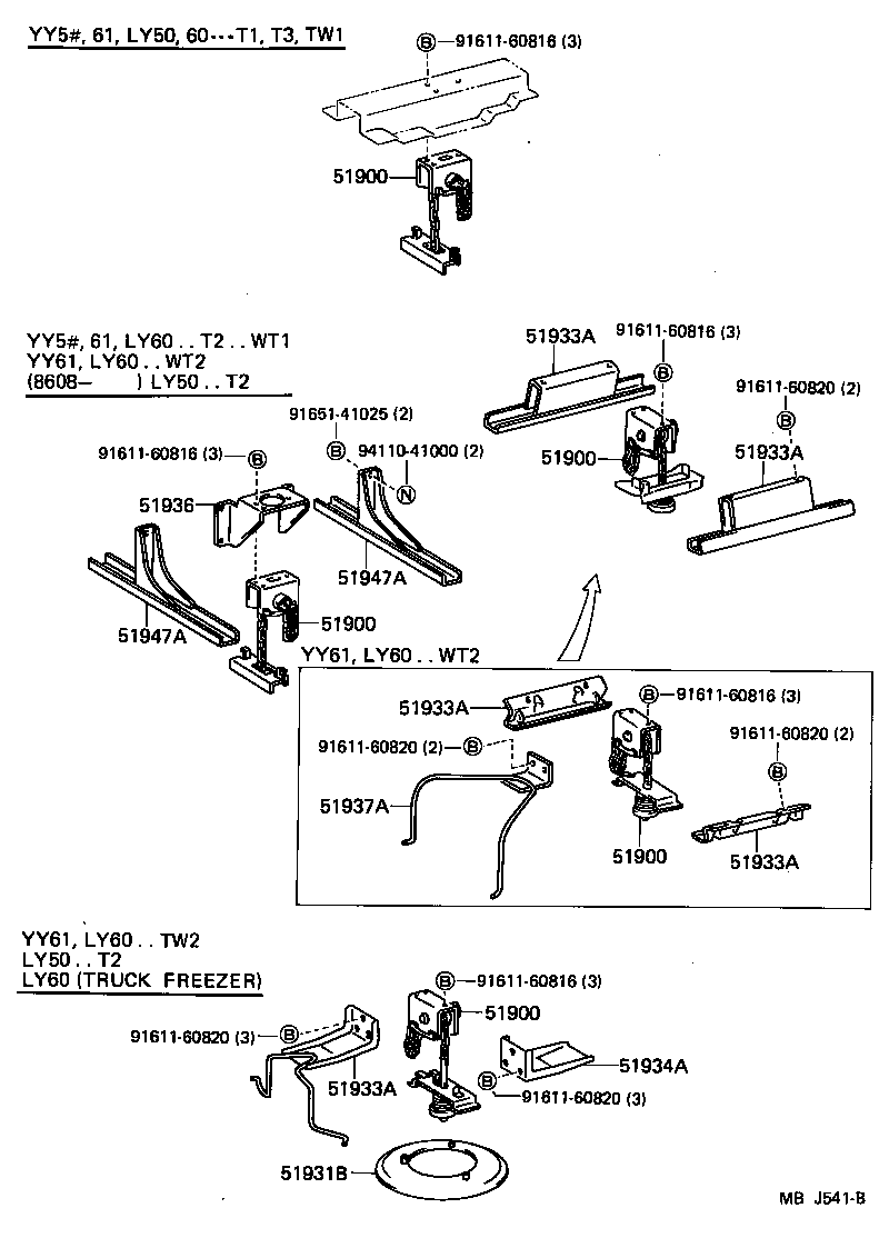  TOYOACE DYNA |  SPARE WHEEL CARRIER