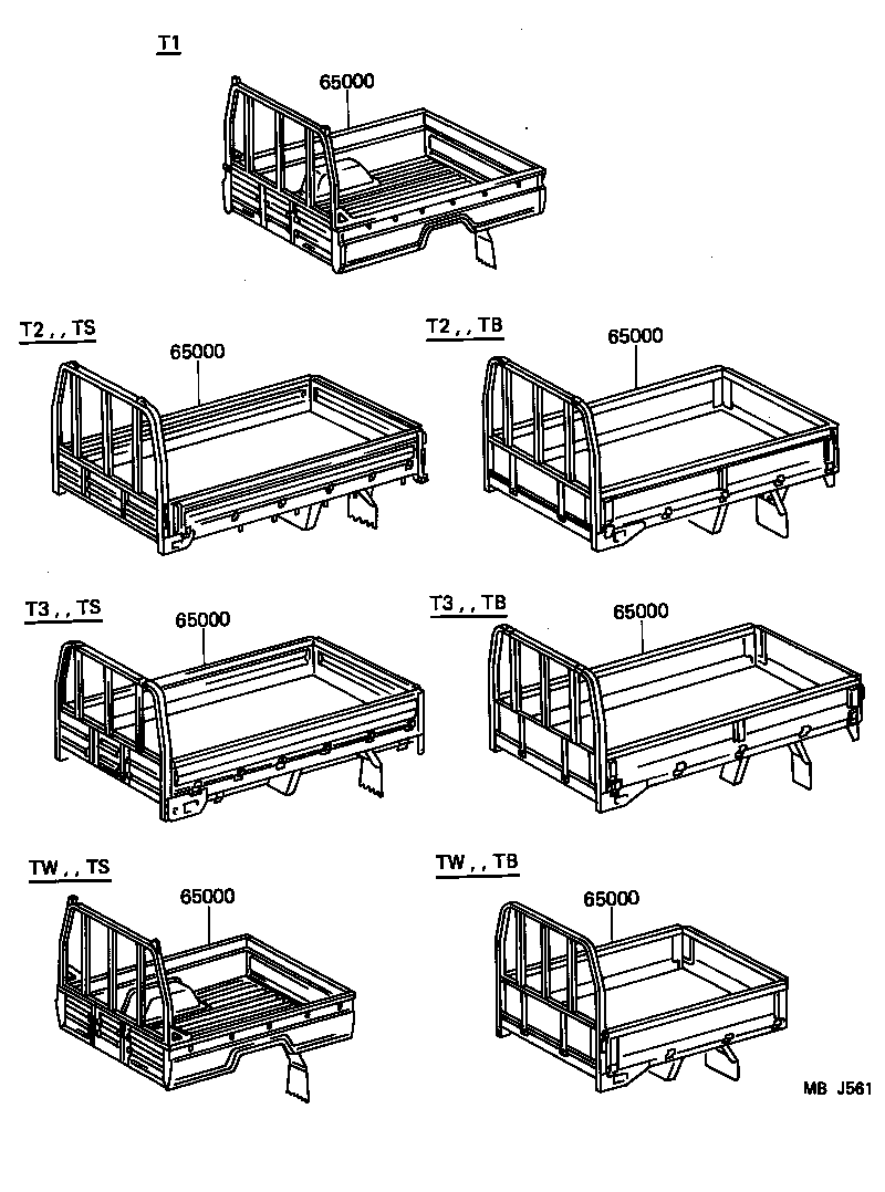  TOYOACE DYNA |  REAR BODY ASSEMBLY