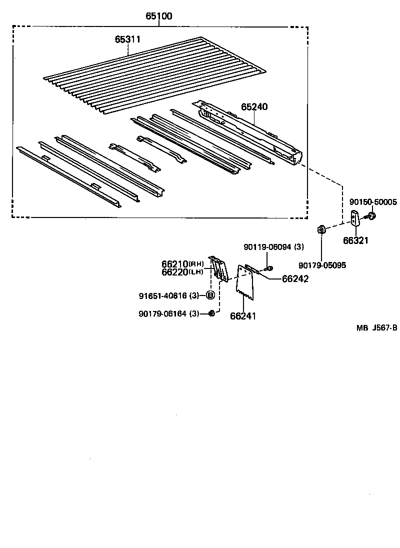  TOYOACE DYNA |  REAR BODY FLOOR FENDER