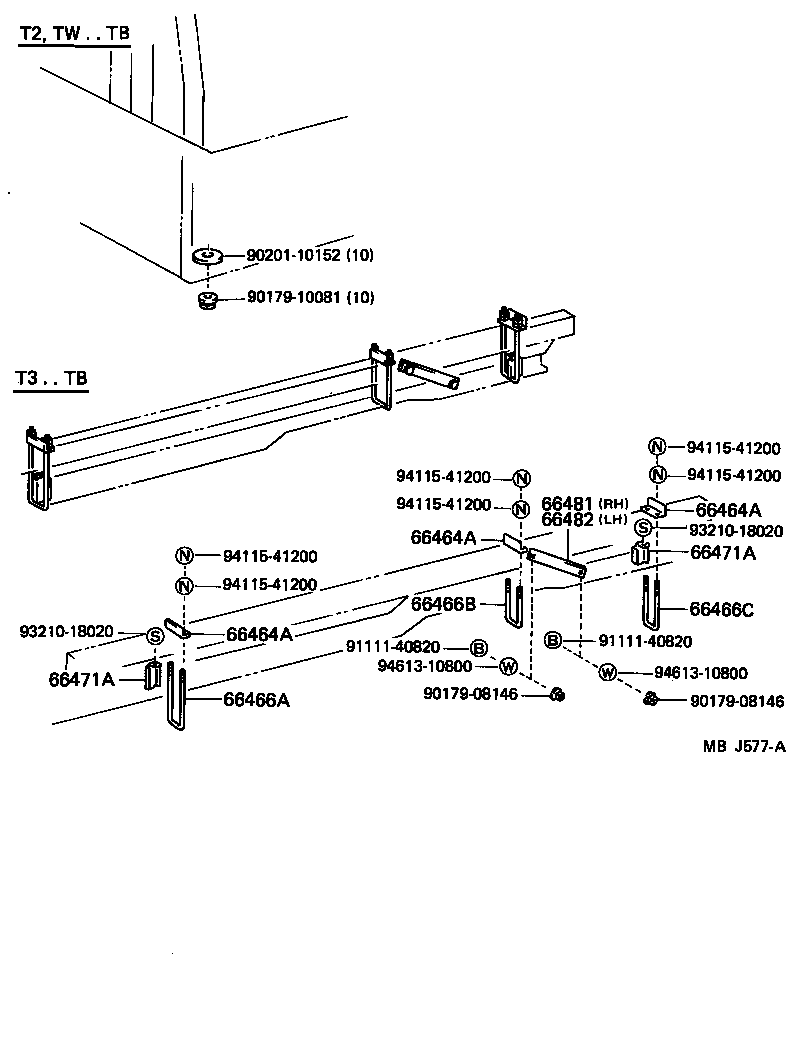  TOYOACE DYNA |  REAR BODY MOUNTING