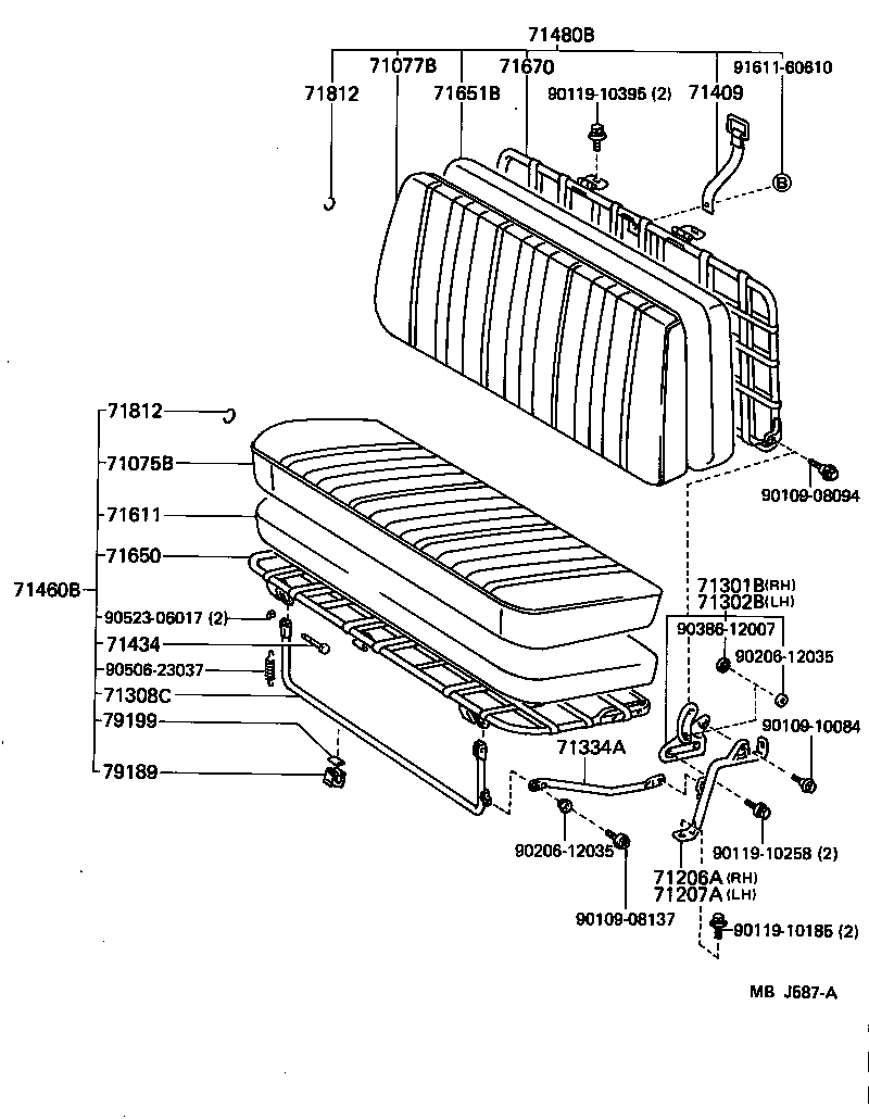  TOYOACE DYNA |  SEAT SEAT TRACK
