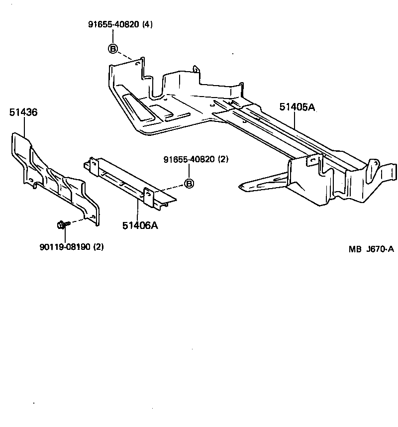  HIACE TRUCK |  SUSPENSION CROSSMEMBER UNDER COVER