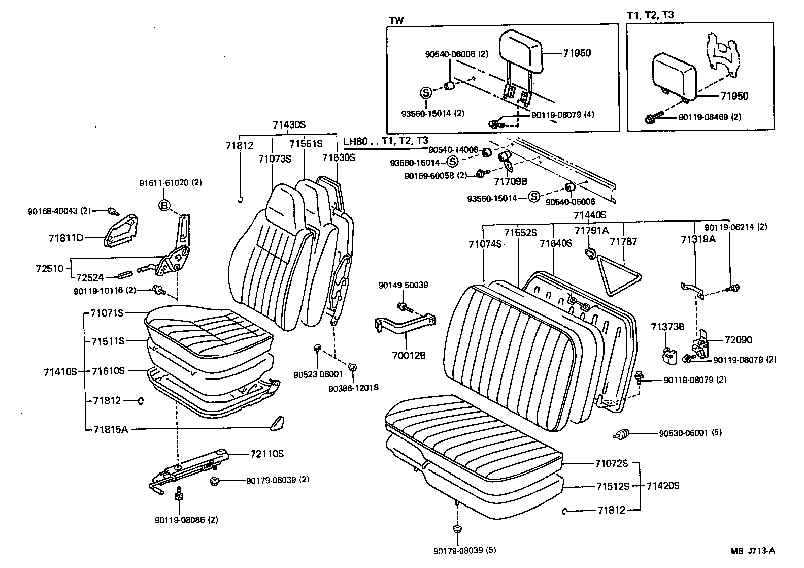  HIACE TRUCK |  SEAT SEAT TRACK