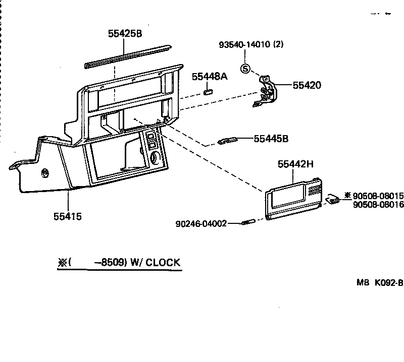  CROWN |  INSTRUMENT PANEL GLOVE COMPARTMENT