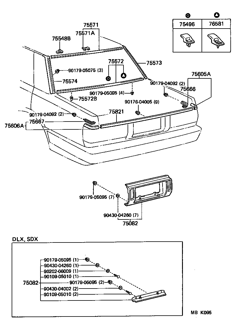  CROWN |  REAR MOULDING