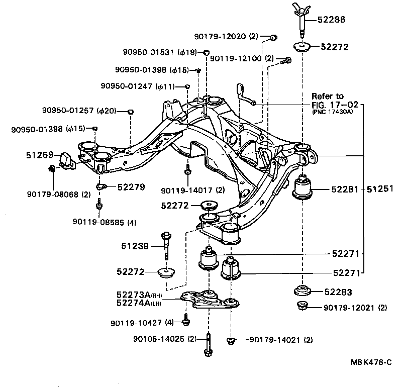  SOARER |  SUSPENSION CROSSMEMBER UNDER COVER