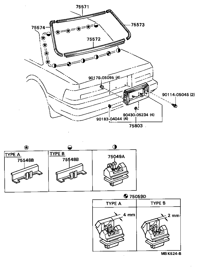  SOARER |  REAR MOULDING