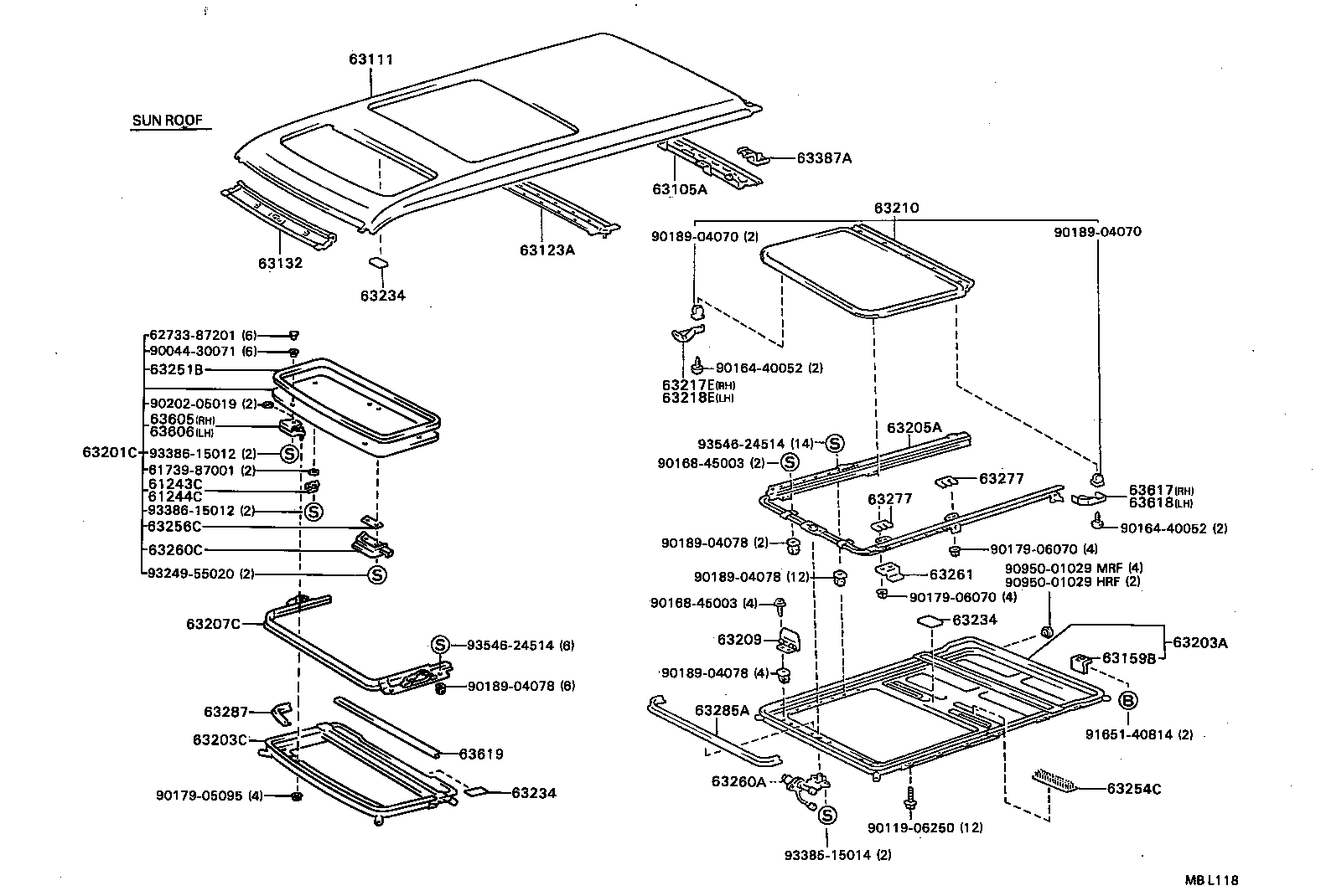  TOWN MASTERACE V WG |  ROOF PANEL BACK PANEL